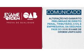A pontuação mínima necessária para ser aprovado é de 40 pontos. Comunicado Alteracao De Gabaritos Preliminares Do Xxxi Exame De Ordem Unificado