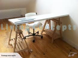 Ikea Linnmon Height Adjustable Trestle Desk Trade Me Mesa De Desenho Hack Ikea Mesa