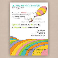 Dr Seuss Baby Shower Invitation Oh The Places You Will Go Digital Printable 5x7 Cus Dr Seuss Baby Shower Seuss Baby Shower Dr Seuss Baby Shower Invitations