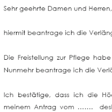 Vordruck gibts bei uns in der firma dazu nicht. Verlangerung Der Pflegezeit Musterantrag Zum Sofortdownload