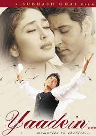 Yaadein Movie Poster Yaadein Dvd Cover Free Movies Kareena Kapoor Movies Hindi Movies