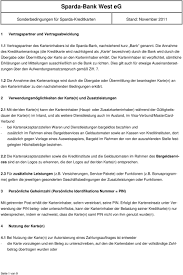 Allerdings haben die karten im vergleich zu anderen modellen auch deutliche schwächen. Sparda Bank West Eg Sonderbedingungen Fur Sparda Kreditkarten Stand November Pdf Kostenfreier Download