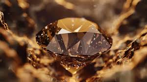 Schokoladenbrauner Diamantring