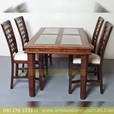 Kursi tamu virgina jumbo ( bc03 ) set : Meja Makan Minimalis Set 4 Kursi Klasik Jepara Indah Furniture