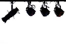 Stage Lighting In Silhouette Ppt Backgrounds Templates Stage Lighting Theatre Lighting Stage Lighting Design