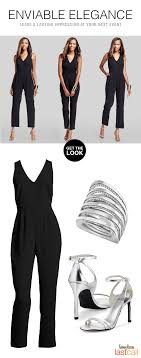 Black And Silver Jumpsuit Catherine Malandrino Sleeveless Cross Back Jumpsuit Black Black Jumpsuit Outfit Black Cocktail Jumpsuit Long Black Jumpsuit