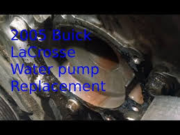 Bought buick because i had found the v6 to be very reliable in past and. Water Pump Replacement Buick Lacrosse 2005 3 6l V6 Install Remove Or Replace Youtube