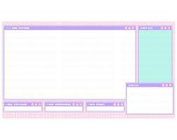 Twitch Aesthetic Pixel Computer Screen Overlay Streamer Graphics Kawaii Streamer Sparkle Pastel Heart In 2021 Overlays Aesthetic Desktop Wallpaper Computer Screen