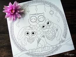 Fairy wings by moms and crafters; Hattifant S Owl Family Love Coloring Page On Behance