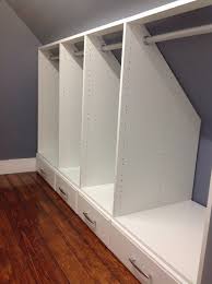 Sloped Ceiling Closet Ideas Attic Closet Narrow Closet Slanted Ceiling Closet