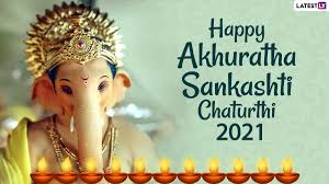 Vinayaka chaturthi commemorates the birth of lord ganesha. Akhuratha Sankashti Chaturthi 2021 Wishes Greetings Hd Images Share Whatsapp Stickers Quotes Facebook Status Pics Of Lord Ganesha On The Auspicious Day Latestly