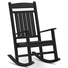Durogreen Icon Black Plastic Rocking Chair S With Slat Seat Lowes Com In 2020 Plastic Rocking Chair Classic Rocking Chair Outdoor Rocking Chairs