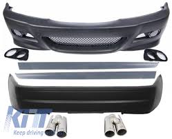 Front bumper e46 m3 look (depth 330mm) abs. Complete Exterior Body Kit Suitable For E46 98 05 3 Series 4d Limousine M3 Csl Design With Exhaust Muffler Tips Acs Design