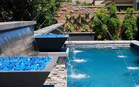 A water feature is a refreshing addition to any outdoor space, whether it's deep enough for a dip or not. Pin On Pool And Firepit Ideas