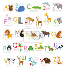 Most of the time, this letter sounds like the y in english yes. Netter Karikaturzoo Illustrierte Alphabet Mit Lustigen Tieren Wandposter Poster Rudiment Worterbuch Studieren Myloview De