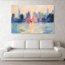 Grand and elegant, this print is a nice decoration for. Manhattanhenge Abstract New York Skyline Painting Canvas Wall Art Framed Prints Beverly Brown Artist