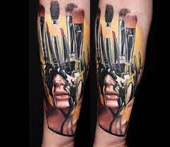 Maybe you would like to learn more about one of these? Paint Brushes Face Tattoo By Dave Paulo Post 14400