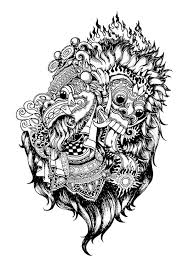 Barong And Rangda On Behance Balinese Tattoo Art Tattoo Art
