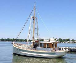 Unique Garden Designed 37 Ft Wooden Trawler Boat Design Cool Boats Sailing
