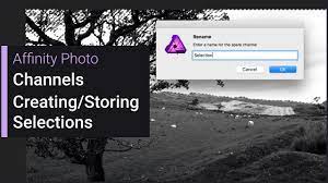 Channels Creating X2f Storing Selections Affinity Photo Youtube Photo Channel The Selection