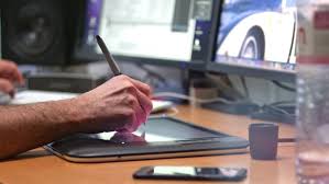 Huion osu graphics drawing tablet Graphic Designer Working With Digital Stock Footage Video 100 Royalty Free 13719515 Shutterstock