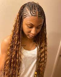 The Unseen 125 Tribal Braids For This Big Season Curly Craze Feed In Braids Hairstyles Thick Hair Styles Braided Hairstyles