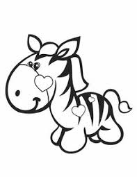 These alphabet coloring sheets will help little ones identify uppercase and lowercase versions of each letter. Baby Zebra Cartoon Valentine S Zebra Free Printable Coloring Pages Love