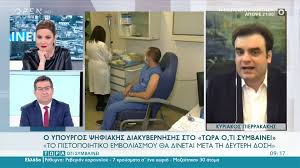 Συμφωνούμε όλοι στην ανάγκη για πιστοποιητικό. Kyriakos Pierrakakhs To Pistopoihtiko Emboliasmoy 8a Dinetai Meta Th Deyterh Dosh Open Tv