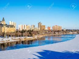 As well saskatoon is home to several golf courses and various parks which include tennis courts, ball diamonds and soccer pitches for spring, summer and fall use and outdoor rinks for winter use. Saskatchewan River Valley And Saskatoon Skyline On A Cold Winter Stock Photo Picture And Royalty Free Image Image 34905792