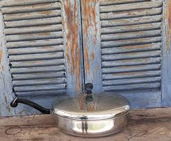 Vintage Farberware 10 1/4 Inch Skillet With Lid Made in USA Collectible  Cookware Aluminum Clad Bottom