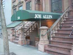 Joe allen, owner of the 46th street restaurant he uncharacteristically named for himself, is unfailingly polite, reluctantly conversational. Joe Allen S Awning Bild Von Joe Allen New York City Tripadvisor