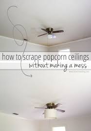 Should your ceiling need more tlc than the popcorn texture was used to help home builders deal with sound travel, and it was a great fire retardant. he recommends having the surface. Removing Popcorn Ceilings How We Did It Bean In Love