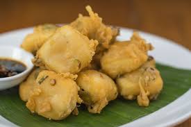 Tahu Krispi Tahu Yang Digoreng Dengan Tepung Krispi Dipotong Kecil Kecil Dan Dicocol Dengan Sambal Kecap Bawang Putih Gurih Dan Nagih Pastinya