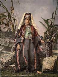artafar middle east in early photochromes young woman in bethlehem palestine lovers art palestine history palestinian costumes