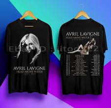 Avril Lavigne Head Above Water Tour 2019 Black Tshirt S 3xl Ebay Mens Shirts Black Tshirt T Shirt