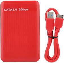 Amazon.com: Furnoor 2.5inch USB3.0 SATA3.0 6Gbps Mobile Hard Disk Box  Supports 3TB UASP Acceleration(红色) : Electronics