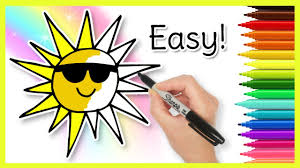 The sun represents the fatherly figure; Sun Drawing Easy Kids Drawings Youtube