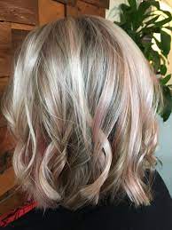 Rose Gold Lowlights Rosegold Blonde Rose Gold Hair Blonde Rose Gold Hair Blonde Hair With Highlights