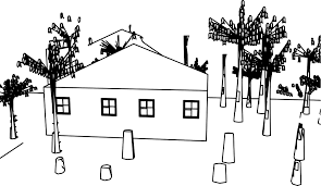 Cool Lumberjack House Coloring Page House Colouring Pages Coloring Pages For Kids Coloring Pages