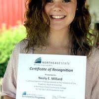 CHS grad Millard earns academic work scholarship