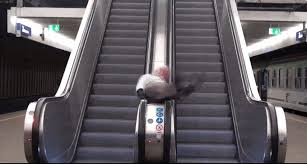 Taking you to new heights! Old Guy Spinning On An Escalator Gif On Imgur