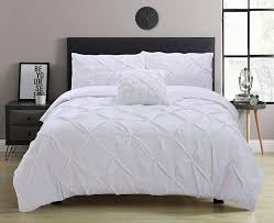 Buy yourself a luxury bedding set for an even dreamier night's sleep. Aaryan Linen Pintuck Duvet Cover Sets Super King Duvet Set Perfect Super King Bed Set With Pillow Cases Complementary Pintuck Cushion Cover White Amazon Co Uk Home Kitchen