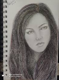 JANIE W, by Larry Zuzik, graphite and pastel. In progress, to be finished  paint-by-numbers™ style by Janie and her kids.