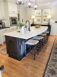 The standard overhang for kitchen island countertops is 12 inches. How A Simple Kitchen Island Countertop Change Can Totally Update A Kitchen Designed