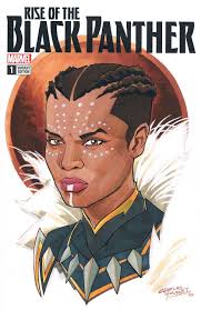 Shuri bust blank cover sketch