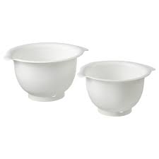 Vispad Mixing Bowl Set Of 2 White Ikea Mixing Bowls Bowl Mixing Bowl