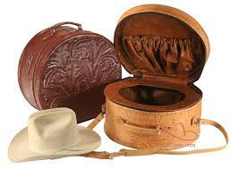 Shop Tooled Leather Cowboy Hat Box Western Luggage Store Leather Cowboy Hats Leather Hats Cowboy Hats