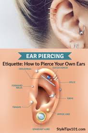 Ear Piercing Etiquette Earpiercing Styletips101 Ear Piercings Ear Piercing Care Ear