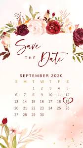 Marsala Blush Calendar Save The Date Video Video Video In 2020 Wedding Invitations Save The Date Invitations Digital Invitations Wedding