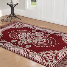 We also know that mats provide a soft surface to tumble around on without getting injured. Kuber Industries Flower Design Traditional Cotton Carpet For Living Room Hall Bedroom Floor Drawing Room Study Room Floor Covering Carpet Area Rug 5 F
